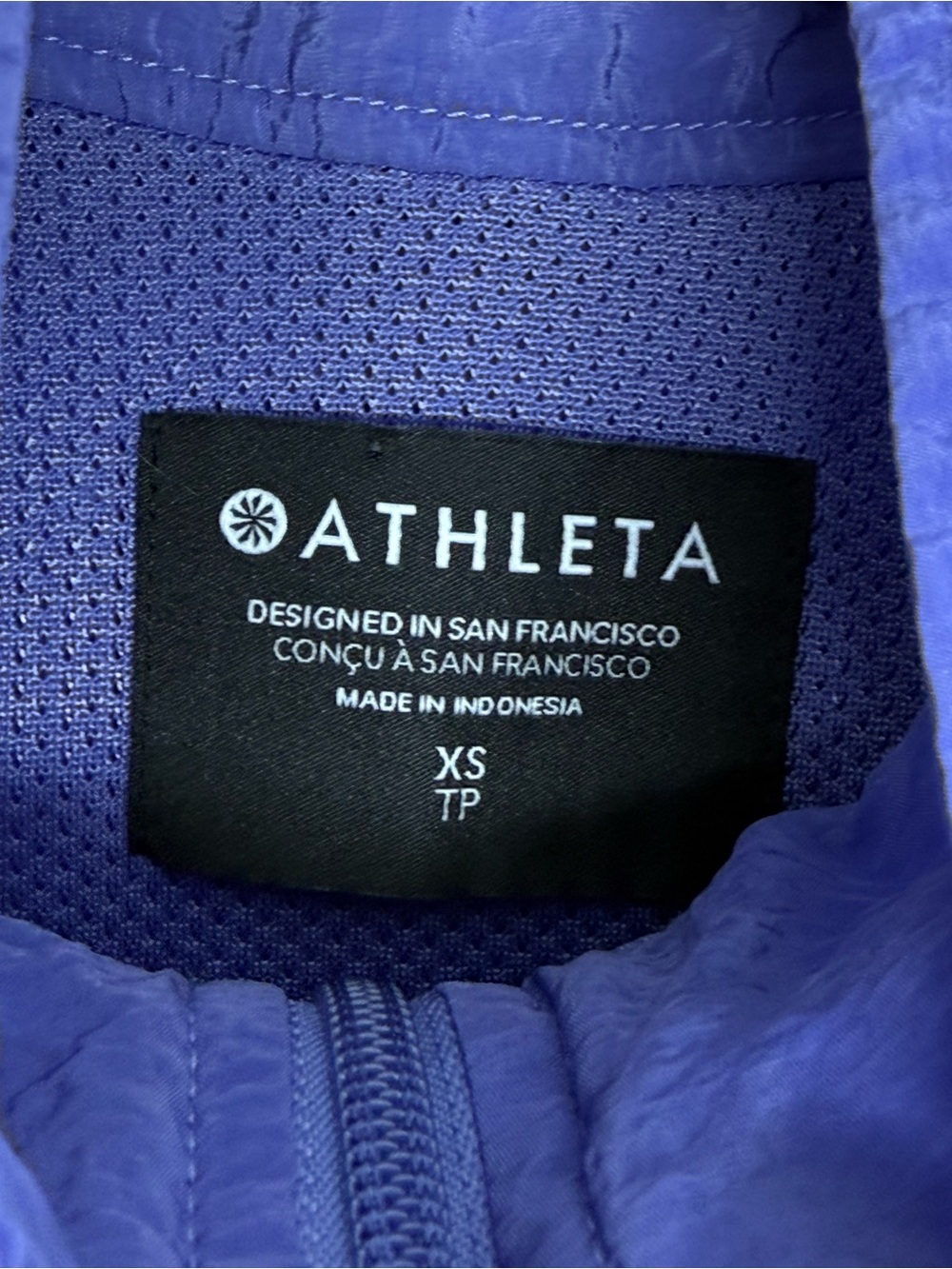 15: Athleta Arrival Jacket Dark Adonis Blue Size XS - Picture 3 of 6